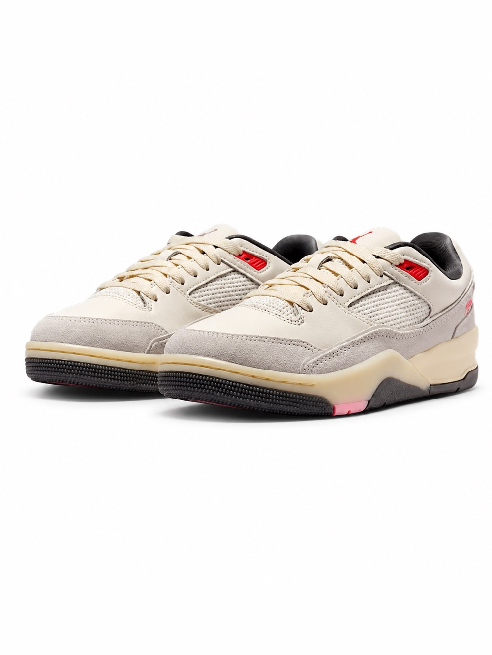 Jordan Flight Court SE Women Cream & Black Low-Top Sneakers Size 7.5 NEW